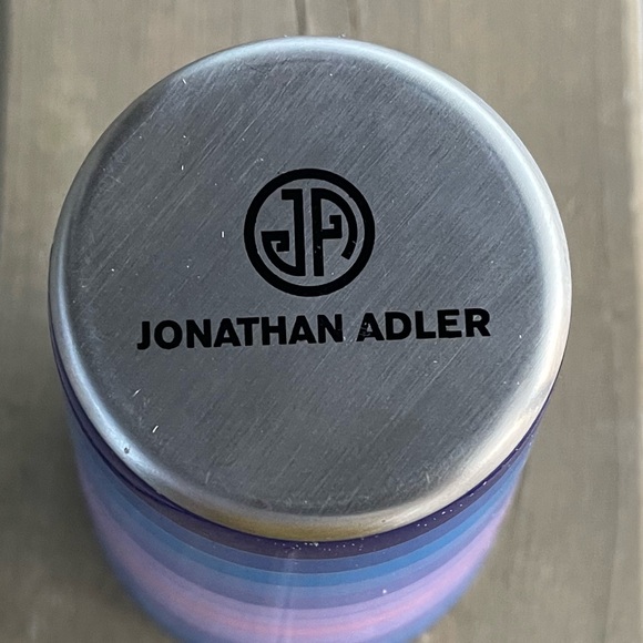 Jonathan Adler Blue and Purple Scala Stripe Cocktail Shaker Drink Mixer - Picture 11 of 12